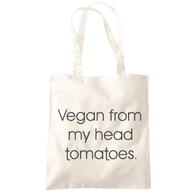 Vegan from My Head Tomatoes - Tote Shopping Bag