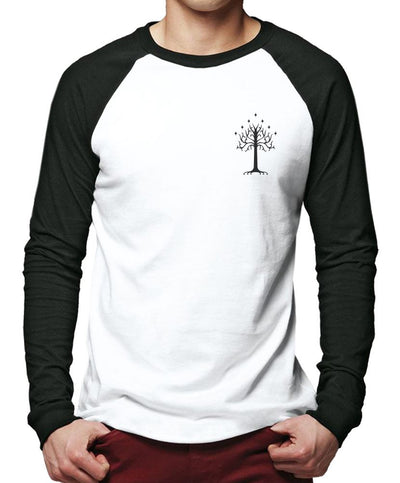 White Tree of Gondor Pocket Design - Men Baseball Top