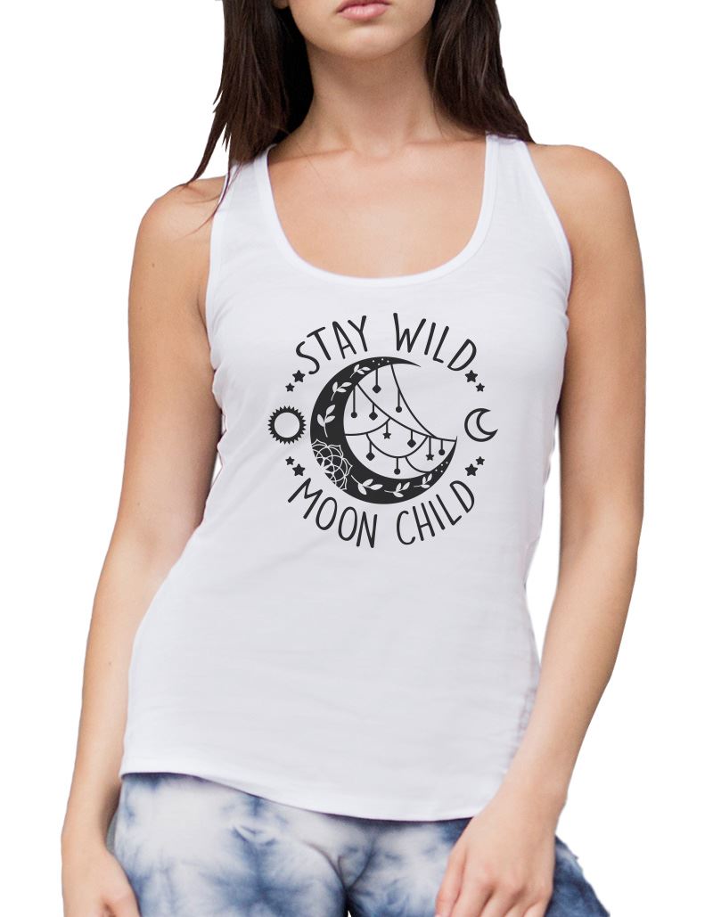 Stay Wild Moon Child - Womens Vest Tank Top