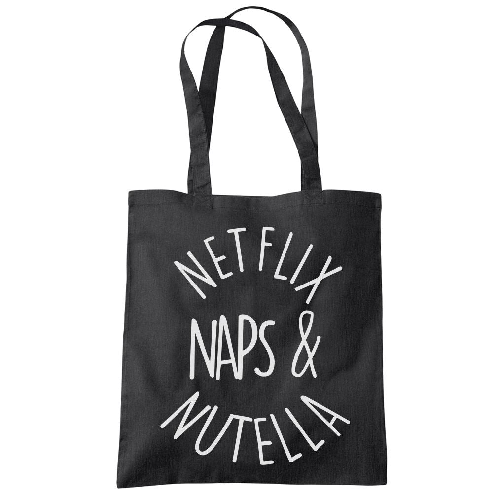 Netflix Naps and Nutella - Tote Shopping Bag