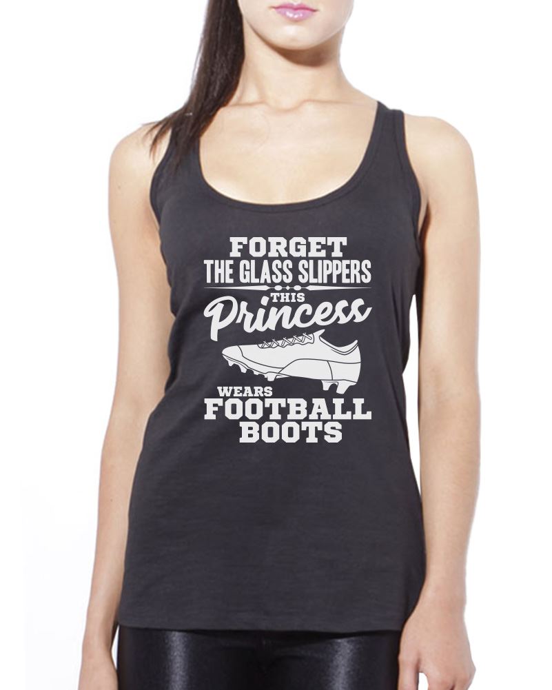 Forget The Glass Slippers, This Princess Wears Football Boots - Womens Vest Tank Top
