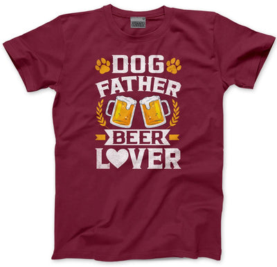 Dog Father Beer Lover - Mens T-Shirt