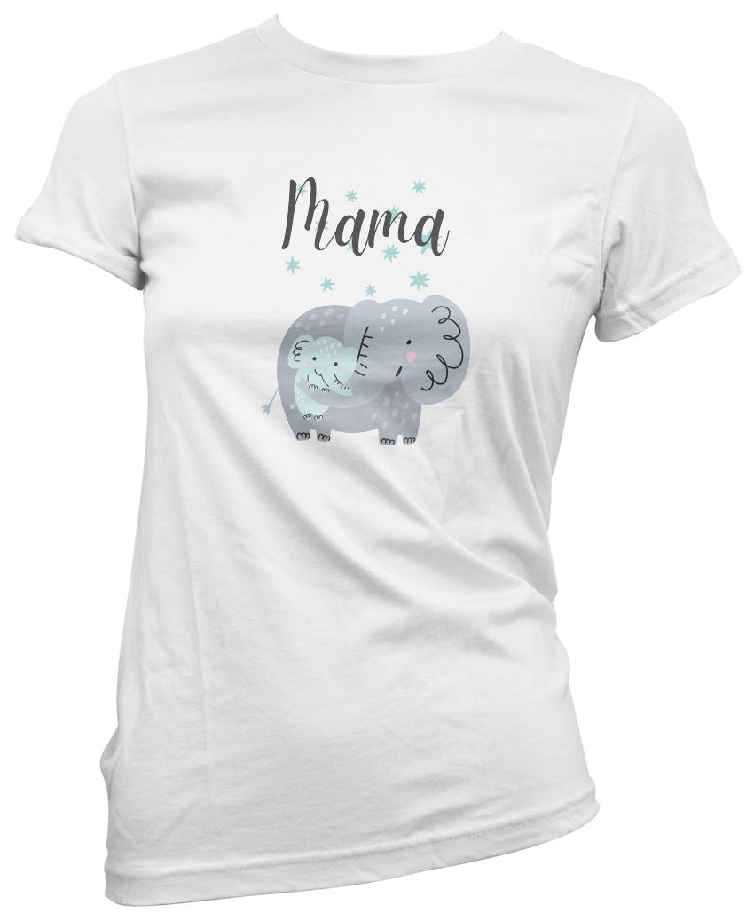 Mama Elephant - Womens T-Shirt Mother's Day Mum Mama