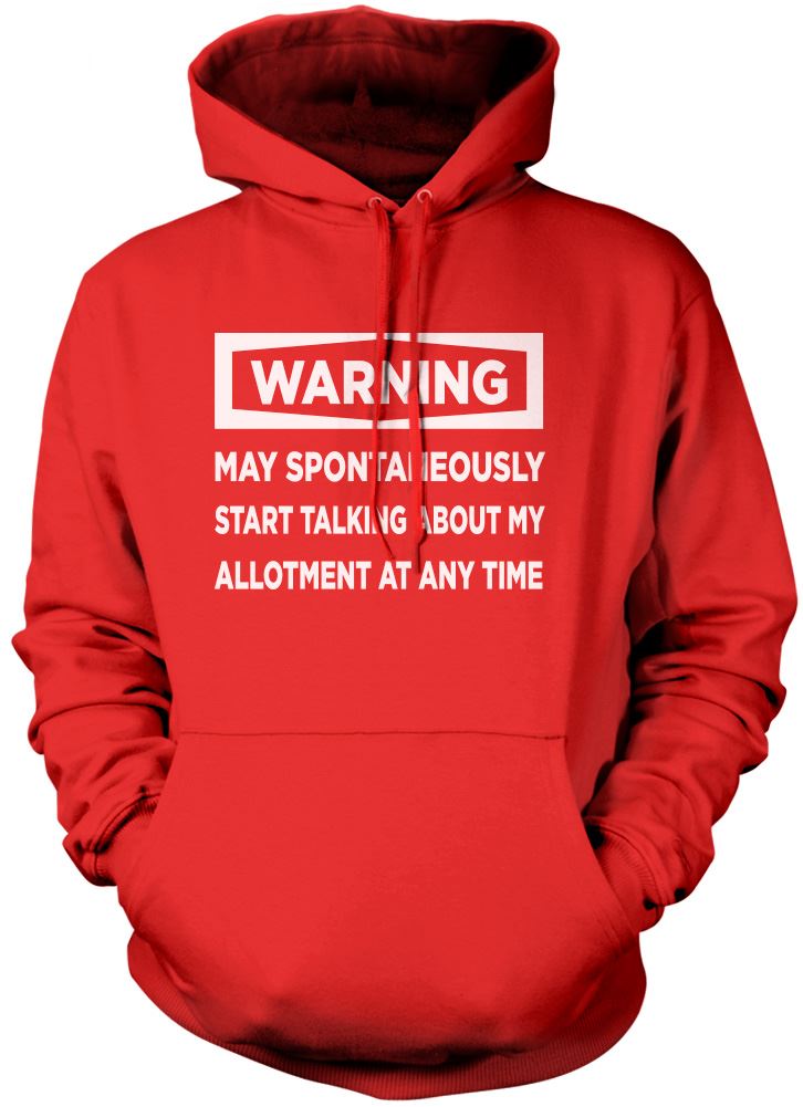 Warning May Start Talking About My Allotment - Kids Unisex Hoodie