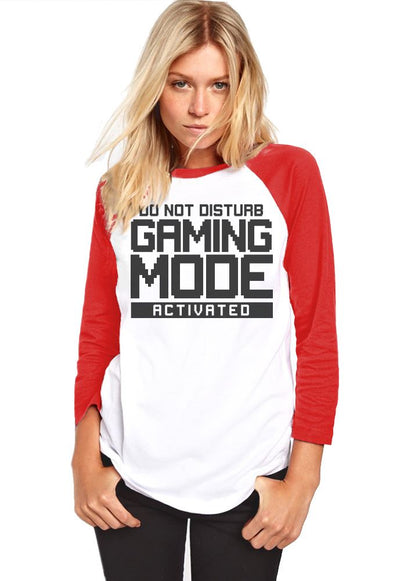 Do Not Disturb Gaming Mode Activated - Womens Baseball Top