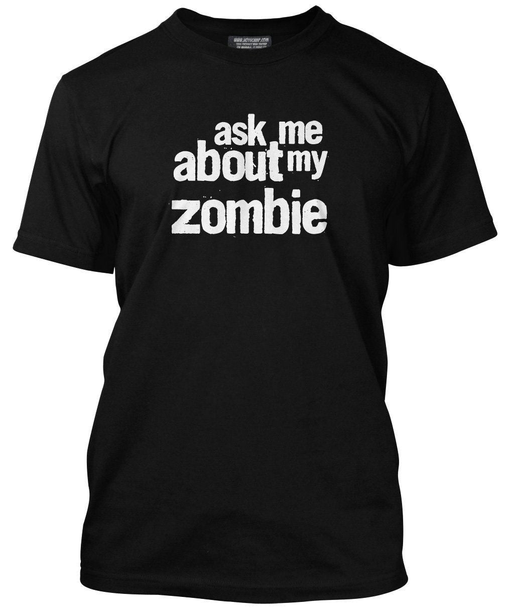 Ask Me About My Zombie Impression Flip Tee - Mens and Youth Unisex T-Shirt