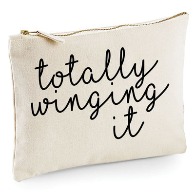 Totally Winging It - Zip Bag Costmetic Make up Bag Pencil Case Accessory Pouch