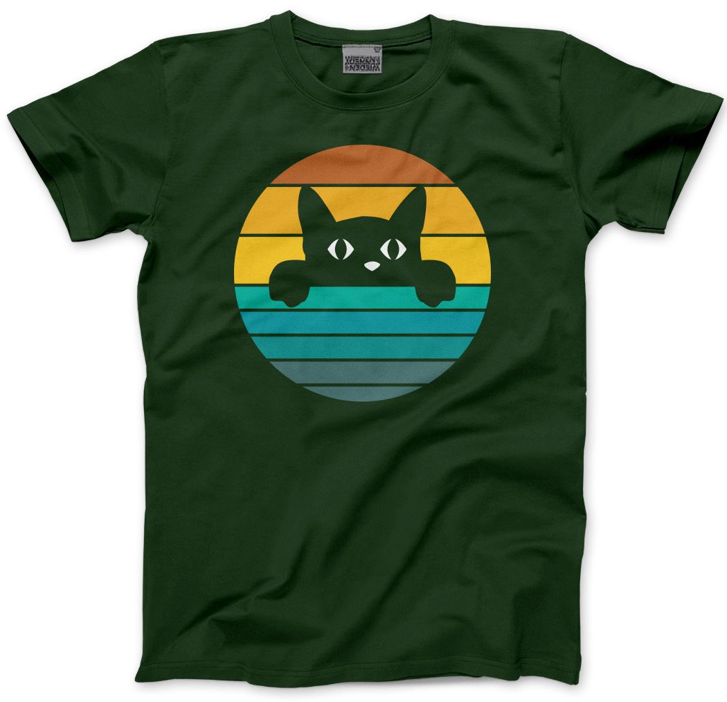 Retro Style Cat - Mens and Youth Unisex T-Shirt