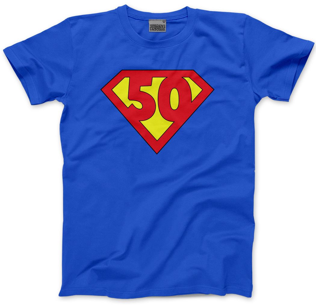 Super 50 Birthday Age - Mens Unisex T-Shirt