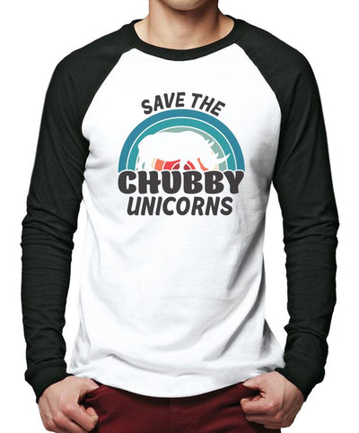 Save the Chubby Unicorns - Men Baseball Top