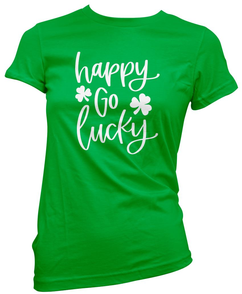 Happy Go Lucky St Patrick's Day - Womens T-Shirt