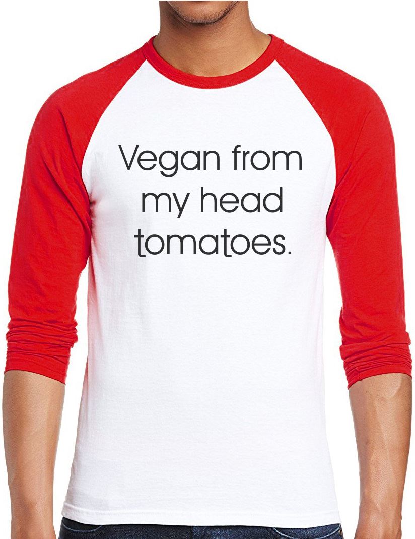 Vegan from My Head Tomatoes - Men Baseball Top