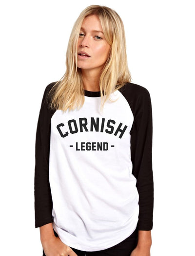 Cornish Legend - Womens Baseball Top