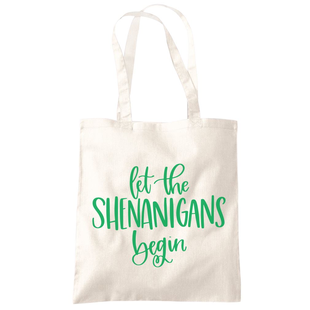 Let the Shenanigans Begin St Patrick's Day - Tote Shopping Bag