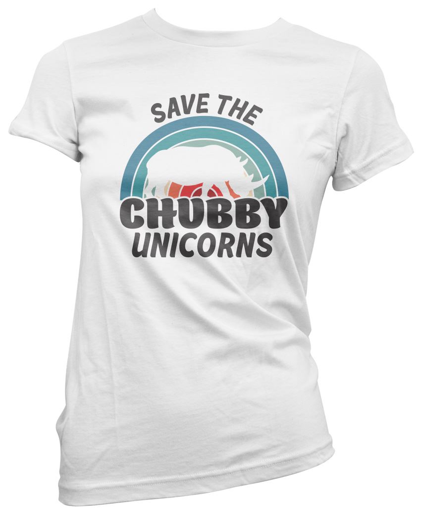 Save the Chubby Unicorns - Womens T-Shirt