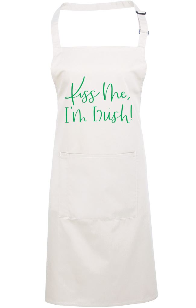 Kiss Me I'm Irish St Patrick's Day - Apron - Chef Cook Baker