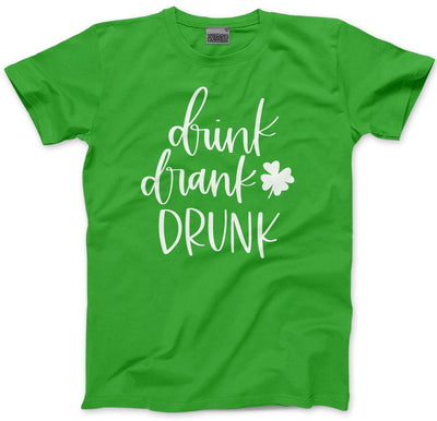 Drink Drank Drunk St Patrick's Day - Mens Unisex T-Shirt