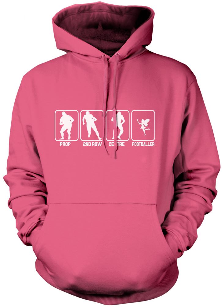 Rugby - Prop, 2nd Row Centre Footballer "Fairy" - Unisex Hoodie