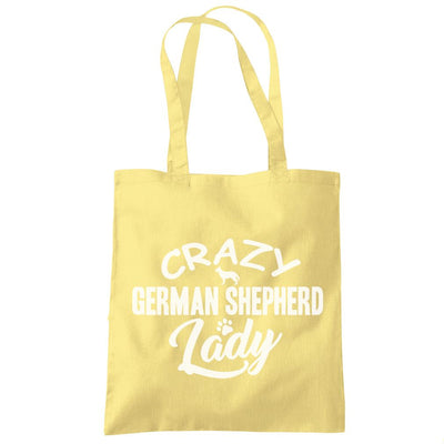 Crazy German Shepherd Lady - Tote Shopping Bag