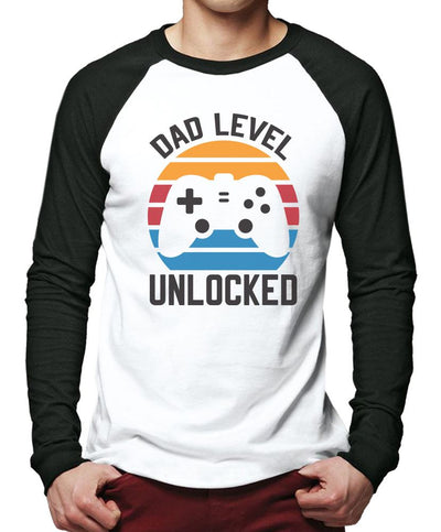 Dad Level Unlocked - Men Baseball Top