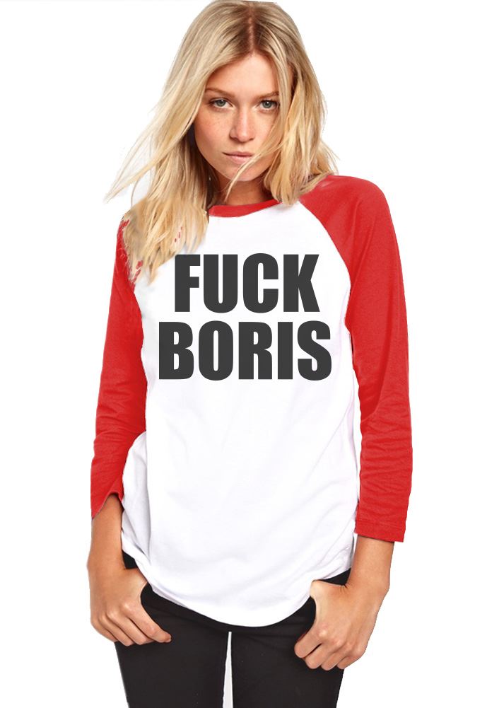 Fuck Boris Prime Minister - Womens Baseball Top