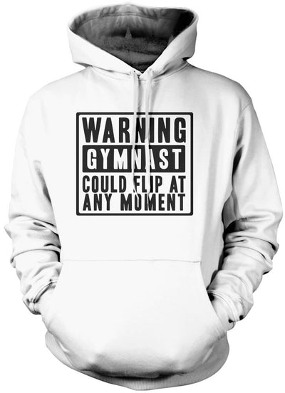 Warning Gymnast Could Flip at Any Moment - Kids Unisex Hoodie