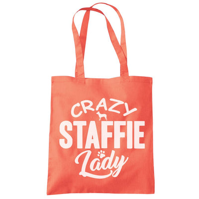 Crazy Staffie Lady - Tote Shopping Bag