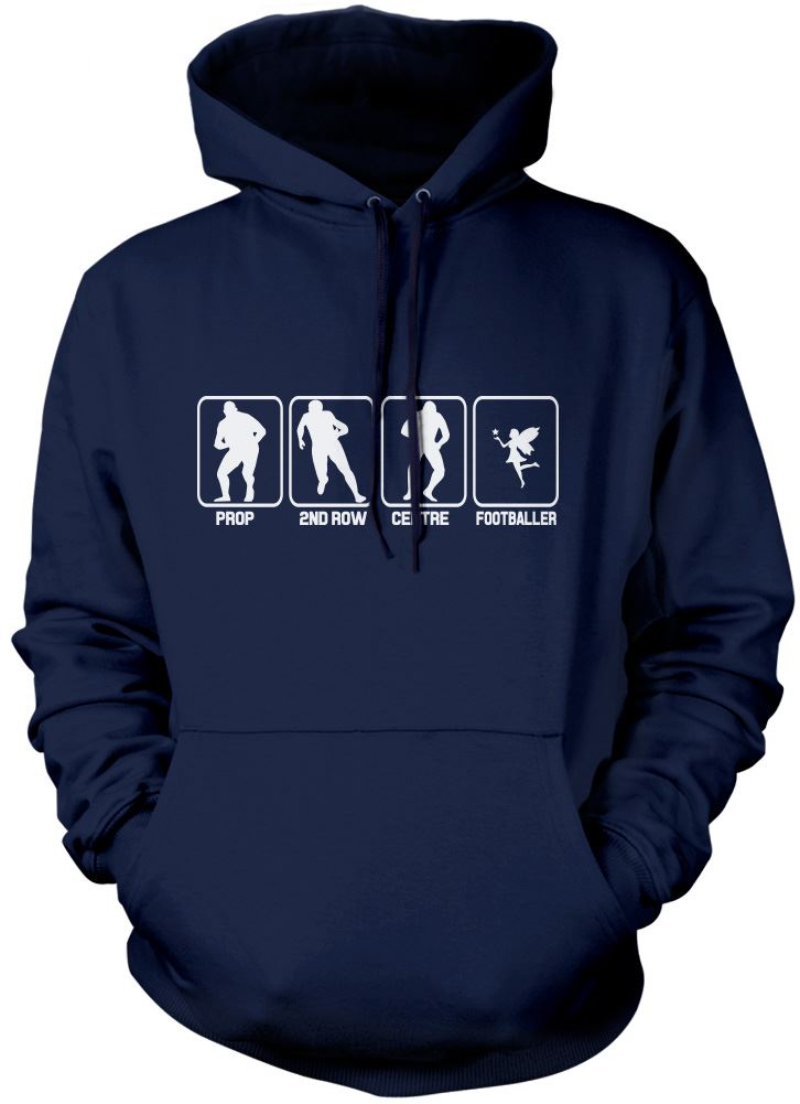 Rugby - Prop, 2nd Row Centre Footballer "Fairy" - Unisex Hoodie
