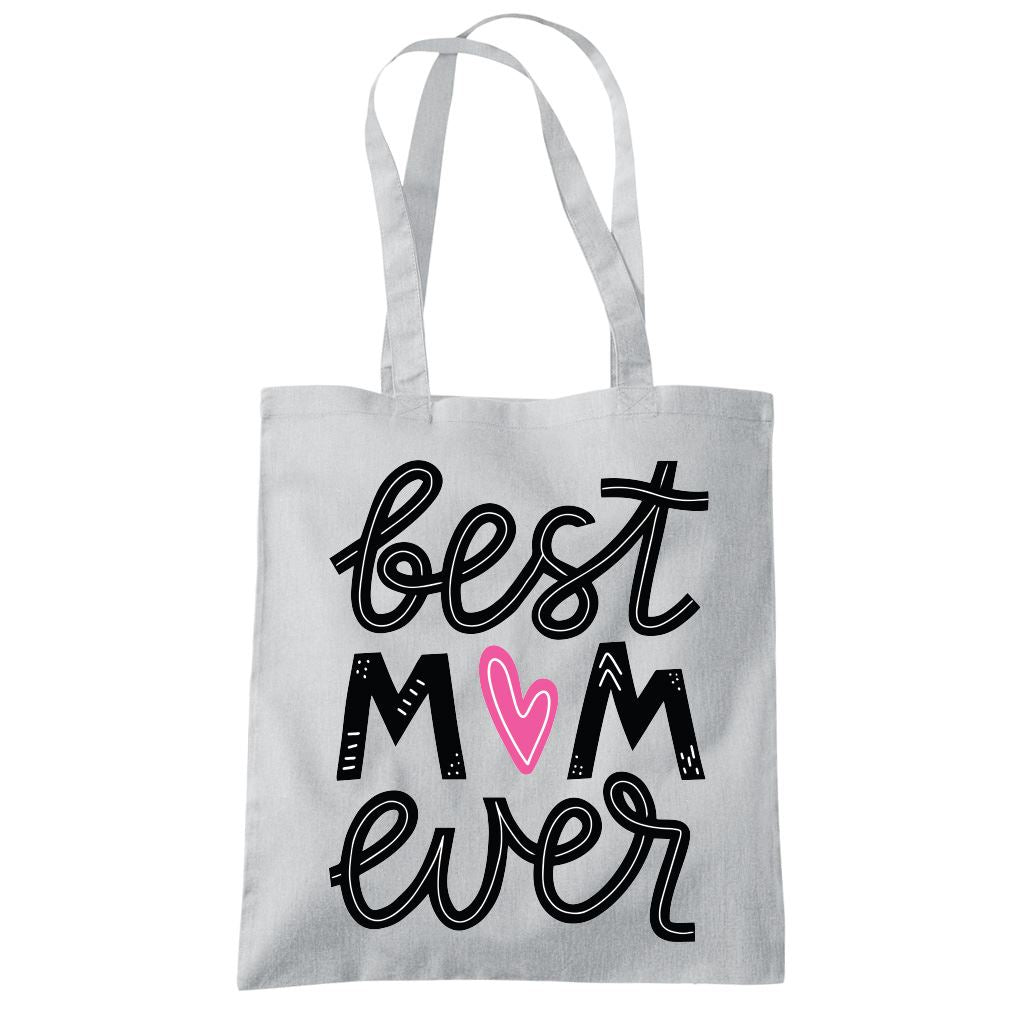Best Mum Ever Heart - Tote Shopping Bag Mother's Day Mum Mama