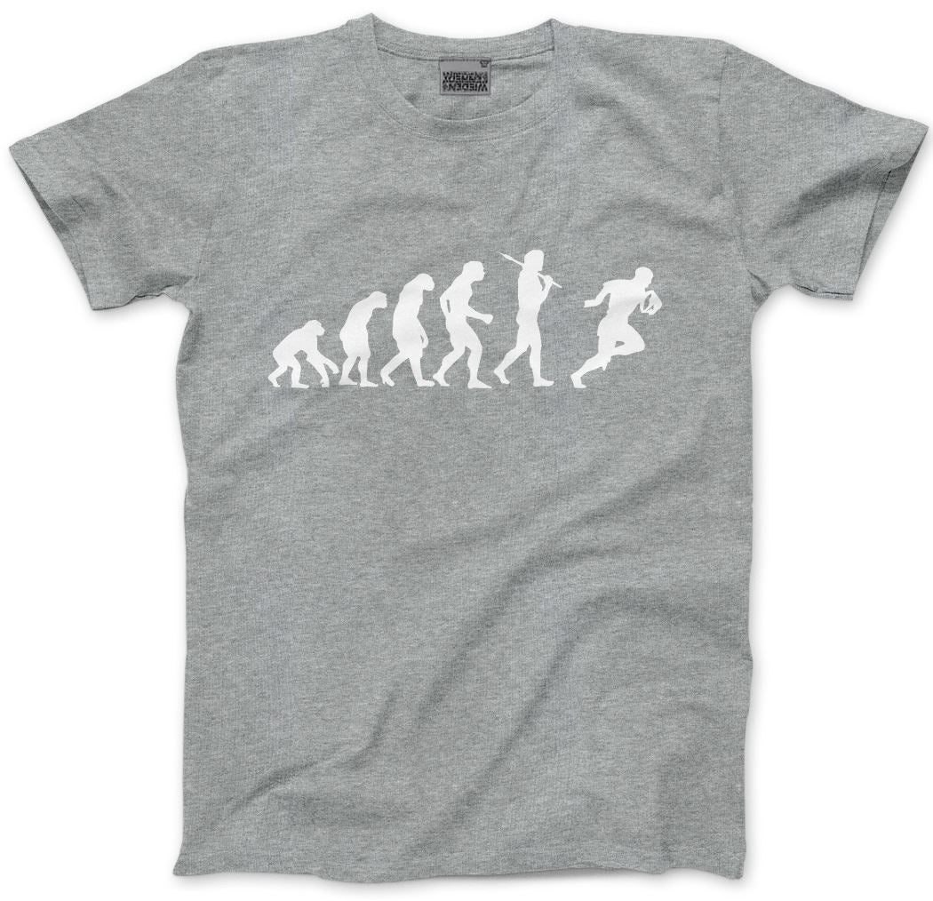 Evolution of a Rugby Player - Mens and Youth Unisex T-Shirt