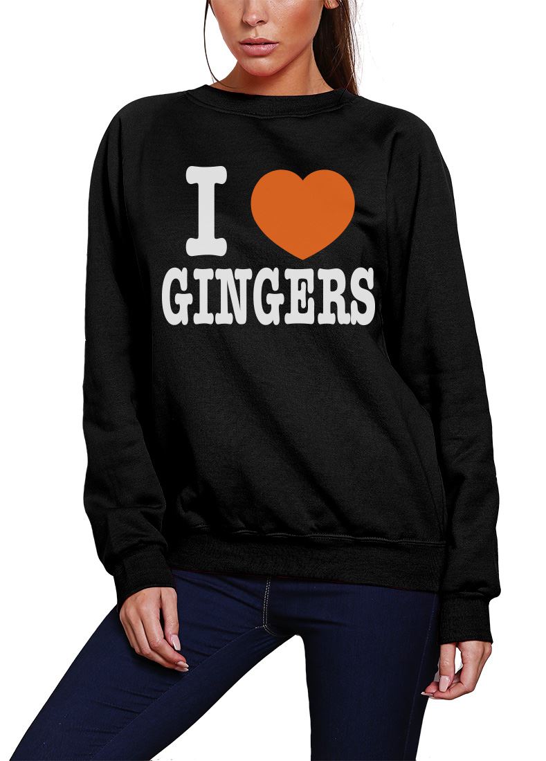 I Love Heart Gingers - Youth & Womens Sweatshirt