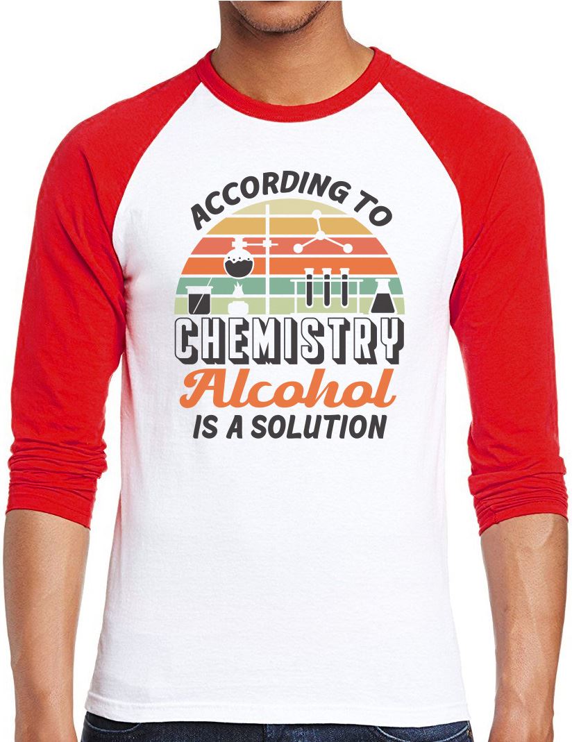 Alcohol is a Solution - Men Baseball Top